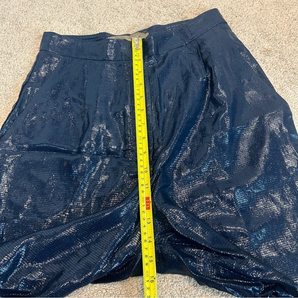 Simona Corsellini high-waisted trousers midnight blue Sz US 8/44 NWT - Picture 14 of 17